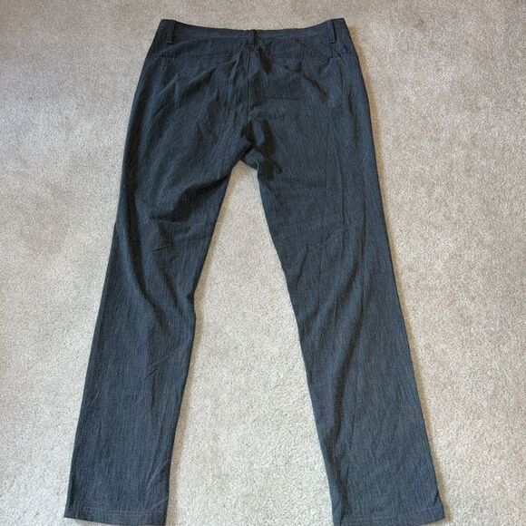 Adidas Crosshatch Pants Mens 32x32 Gray Performance Chino Golf Stretch Slacks - Picture 6 of 7